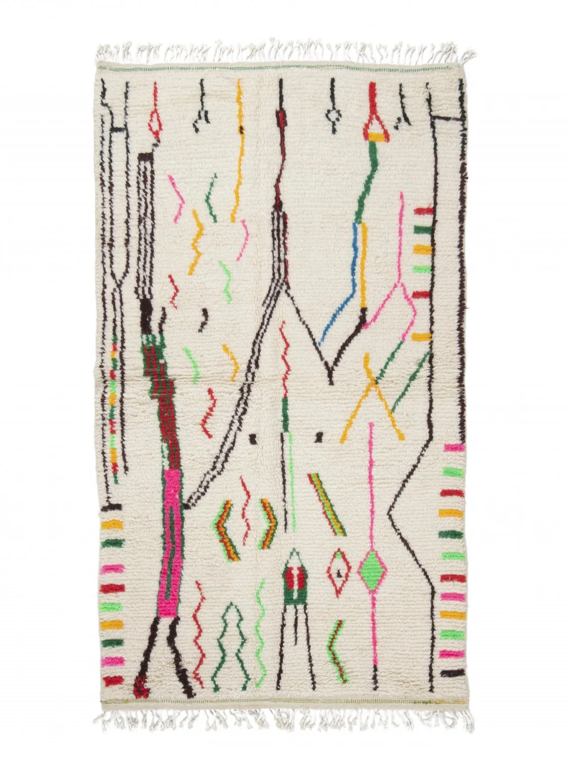 Tappeto Kilim In Stile Berbero Del Marocco Azilal 250 x 140 cm