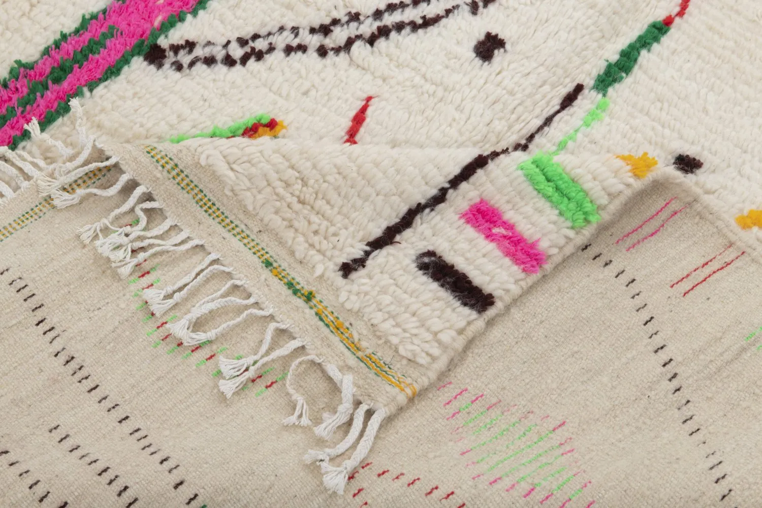 Tappeto Kilim In Stile Berbero Del Marocco Azilal 250 x 140 cm