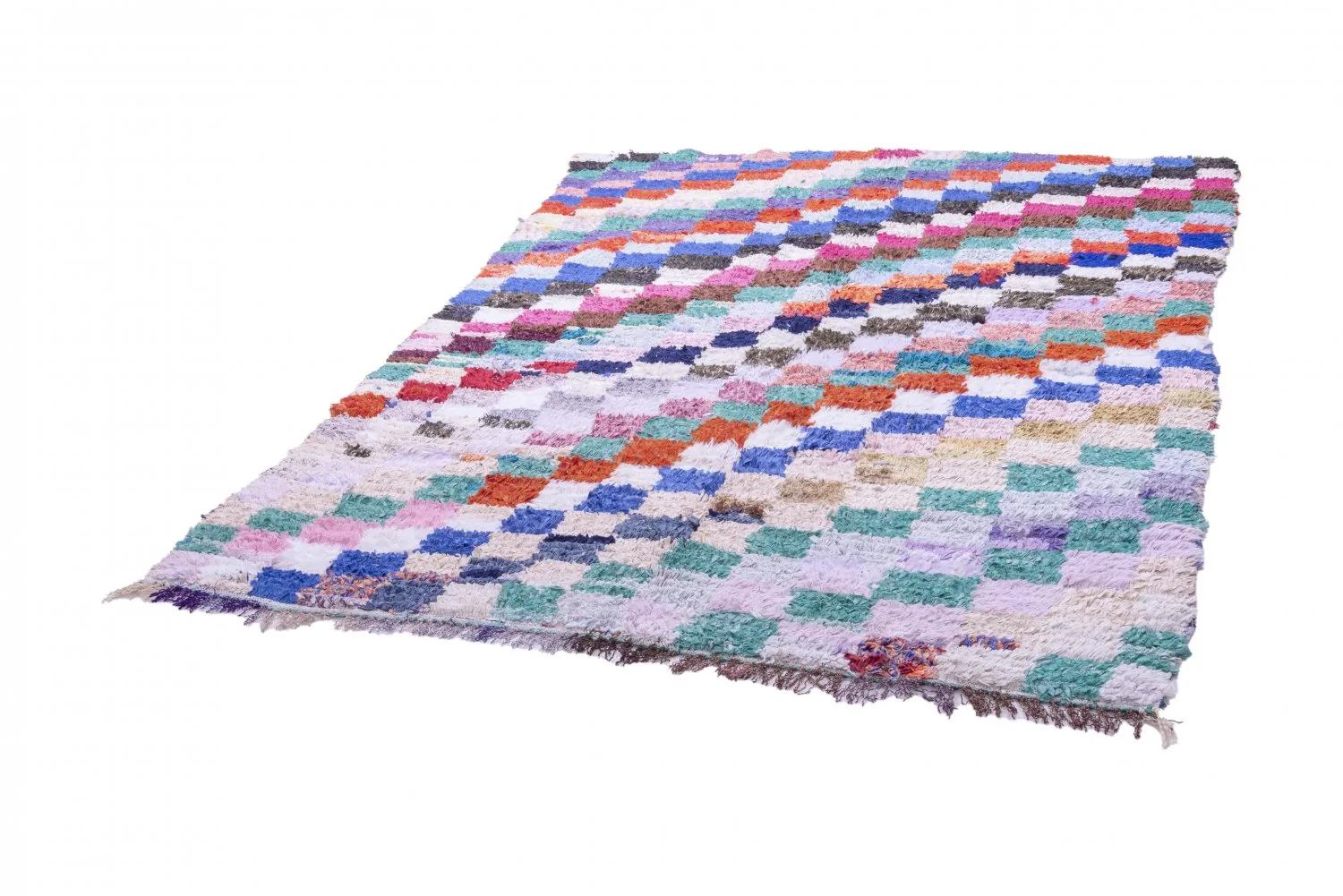 Tappeto Berberi Dal Marocco Boucherouite 175 x 155 cm
