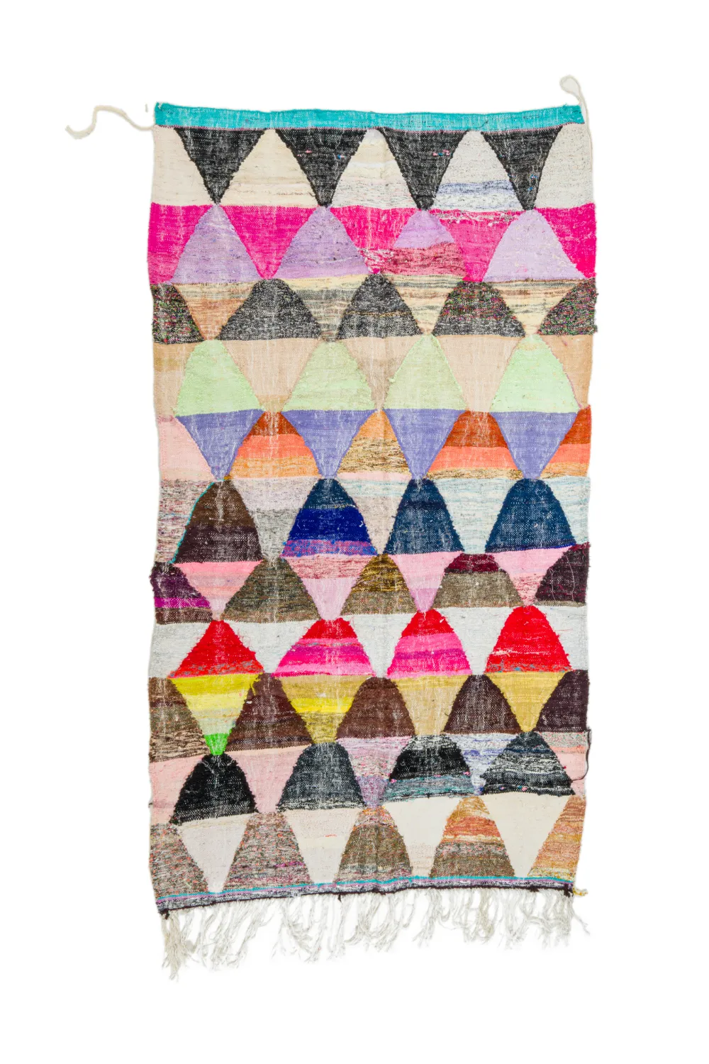 Tappeto Berberi Dal Marocco Boucherouite 145 x 270 cm