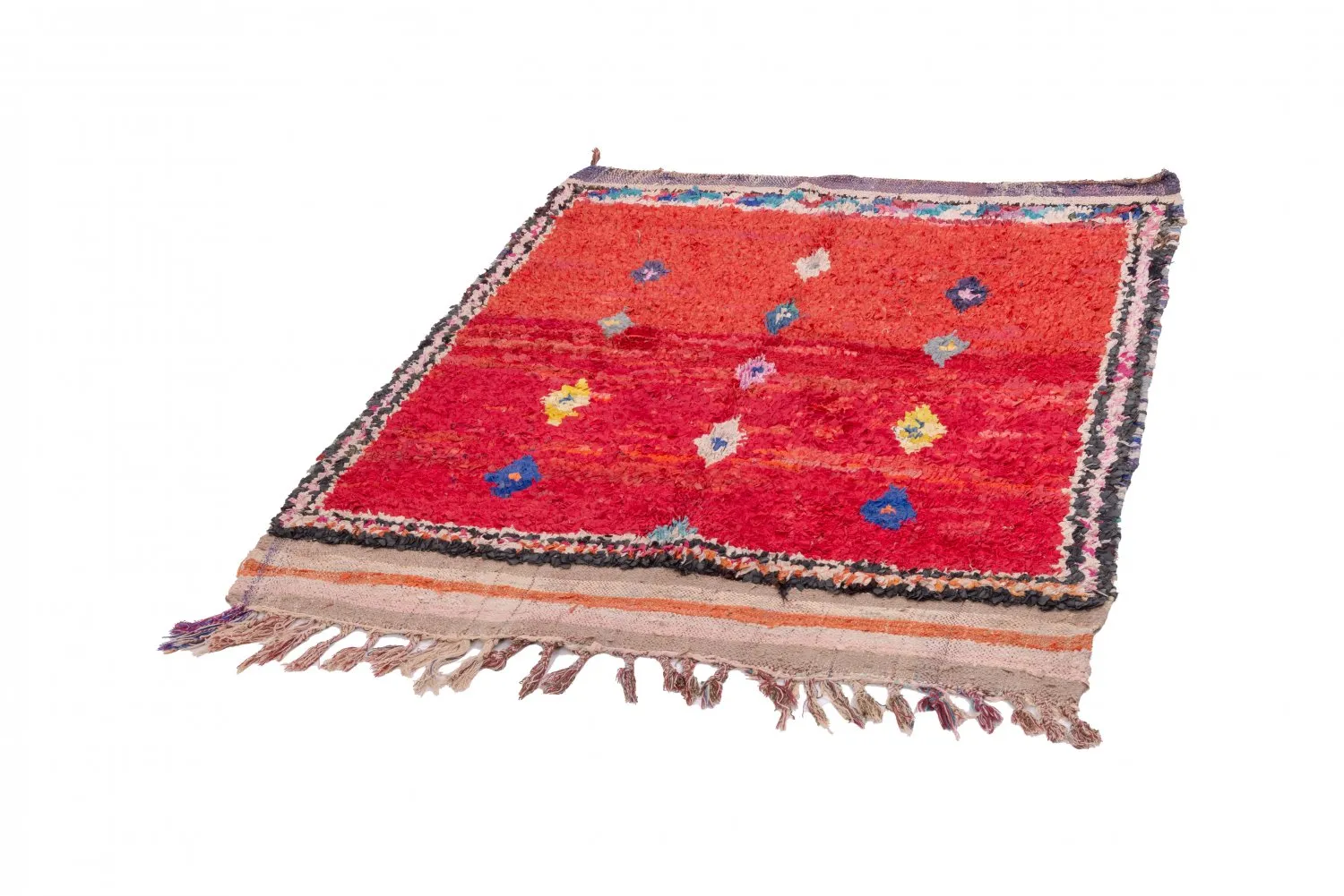 Tappeto Berberi Dal Marocco Boucherouite 170 x 135 cm