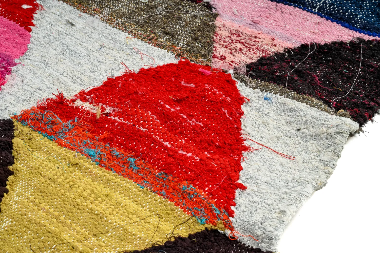 Tappeto Berberi Dal Marocco Boucherouite 145 x 270 cm