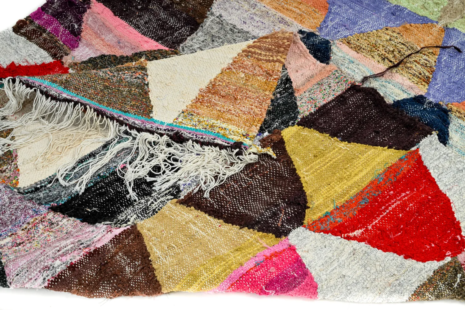 Tappeto Berberi Dal Marocco Boucherouite 145 x 270 cm