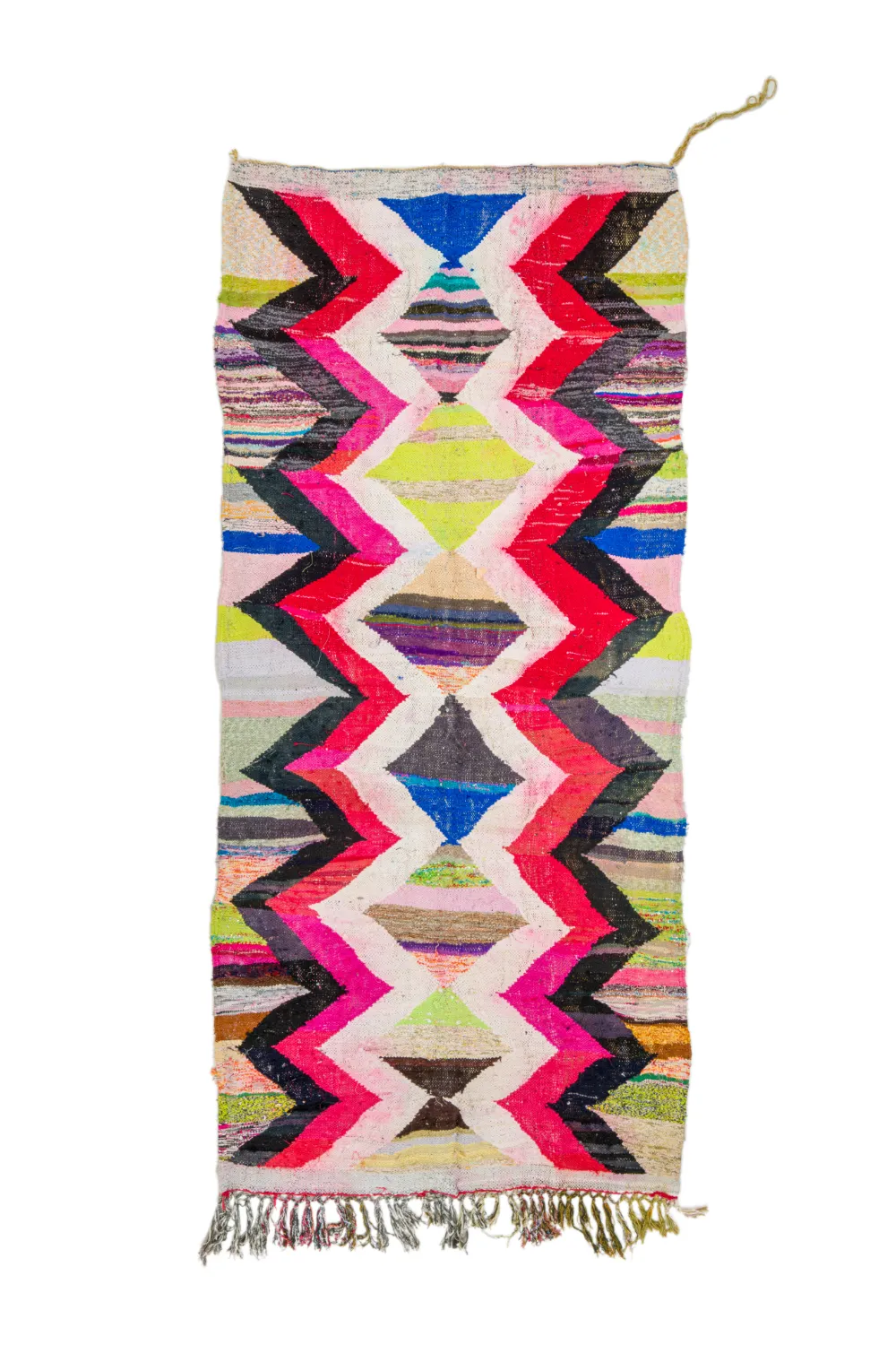 Tappeto Berberi Dal Marocco Boucherouite 135 x 305 cm