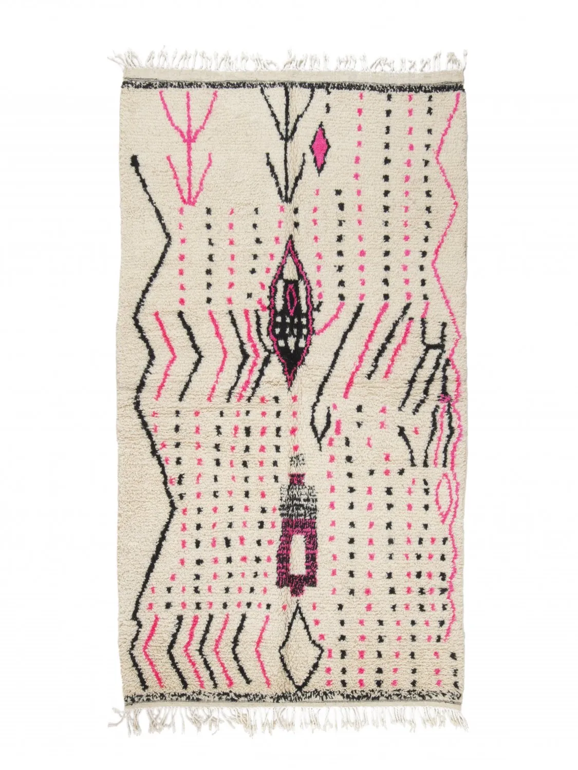 Tappeto Kilim In Stile Berbero Del Marocco Azilal 260 x 140 cm