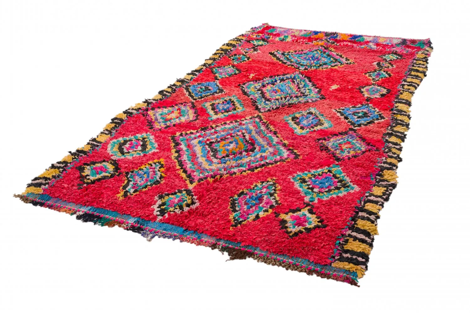 Tappeto Berberi Dal Marocco Boucherouite 290 x 140 cm