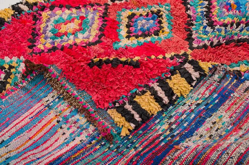 Tappeto Berberi Dal Marocco Boucherouite 290 x 140 cm