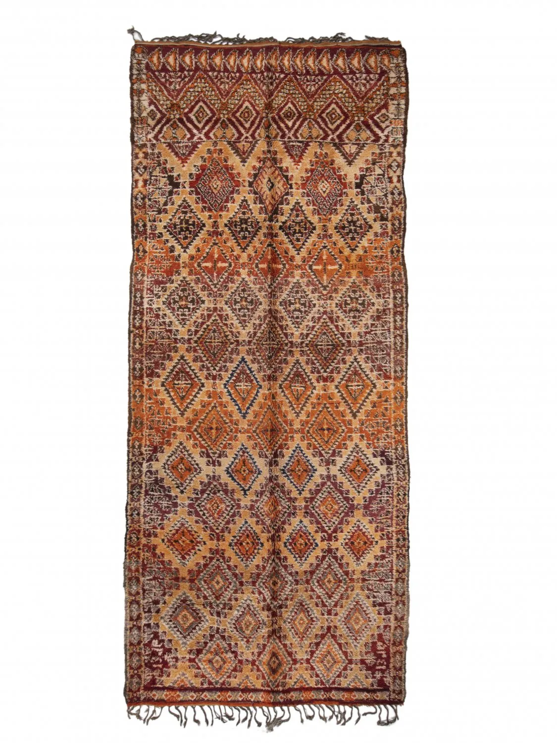 Tappeto Kilim In Stile Berbero Del Marocco Azilal Special Edition 520 x 210 cm