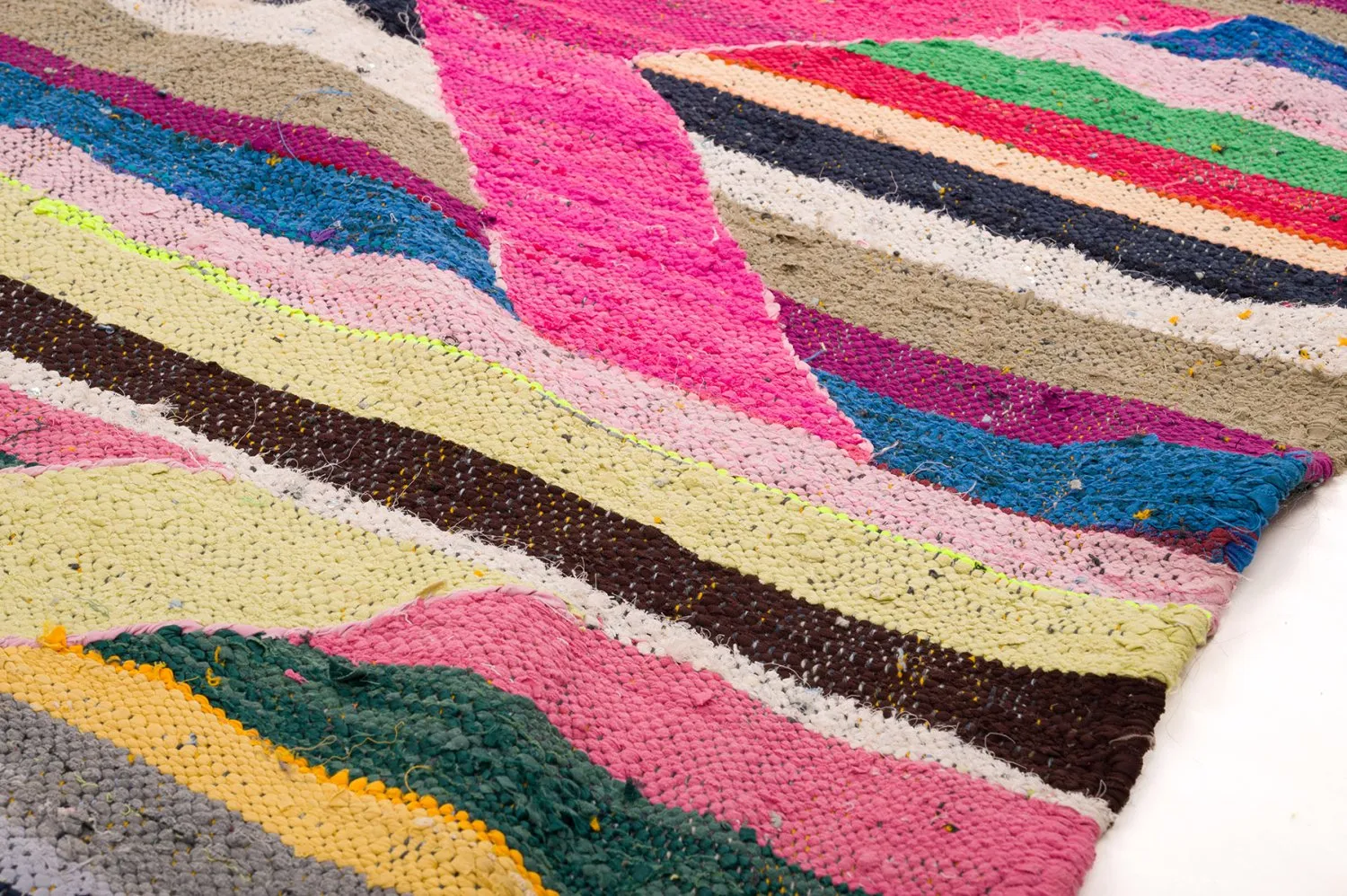 Tappeto Berberi Dal Marocco Boucherouite 135 x 260 cm