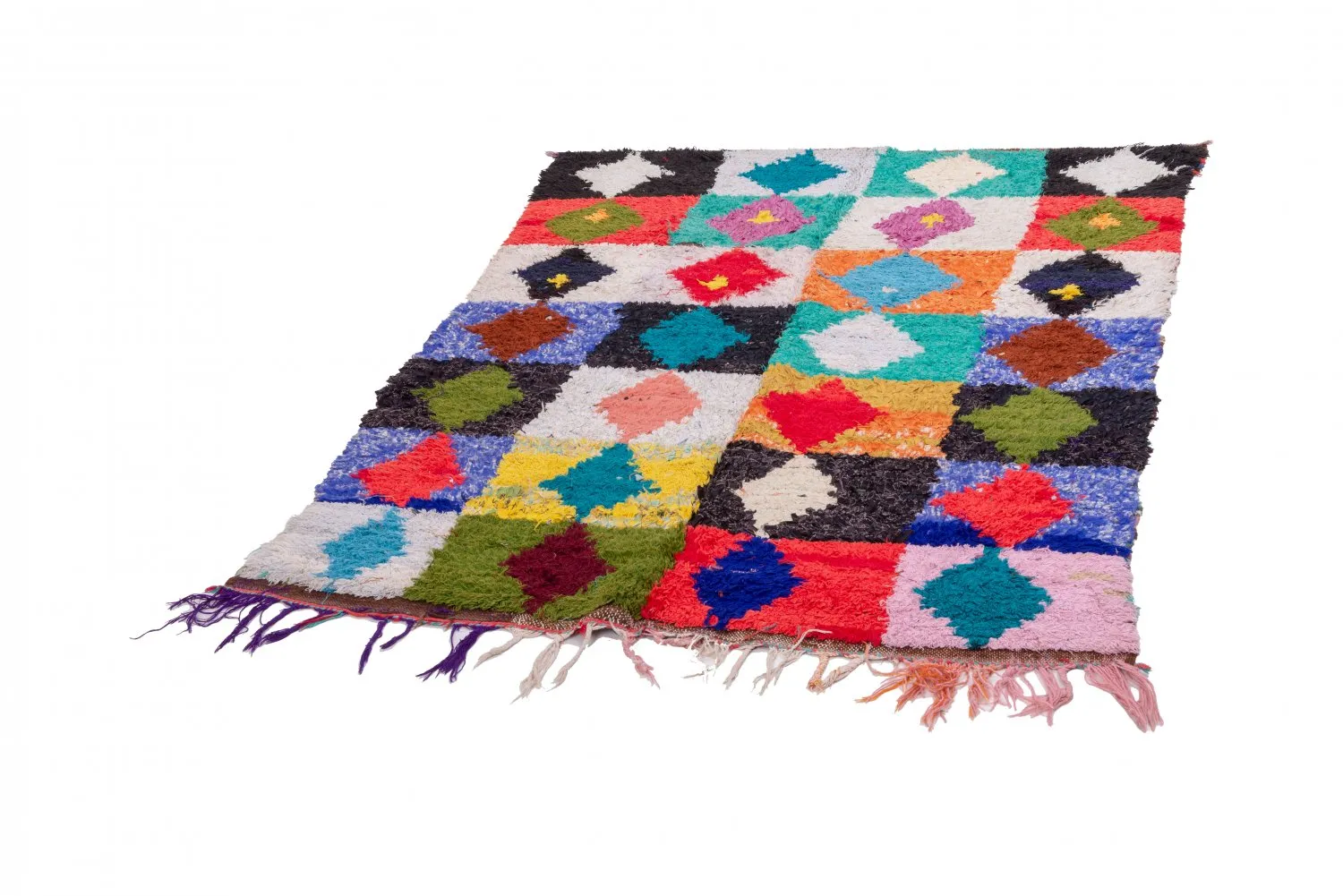 Tappeto Berberi Dal Marocco Boucherouite 200 x 140 cm