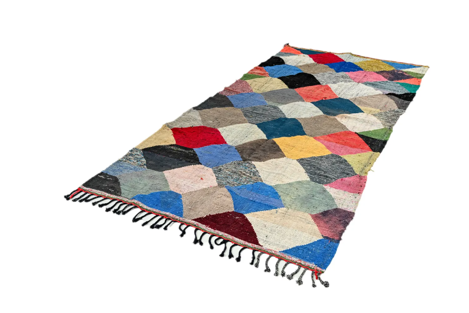 Tappeto Berberi Dal Marocco Boucherouite 145 x 300 cm