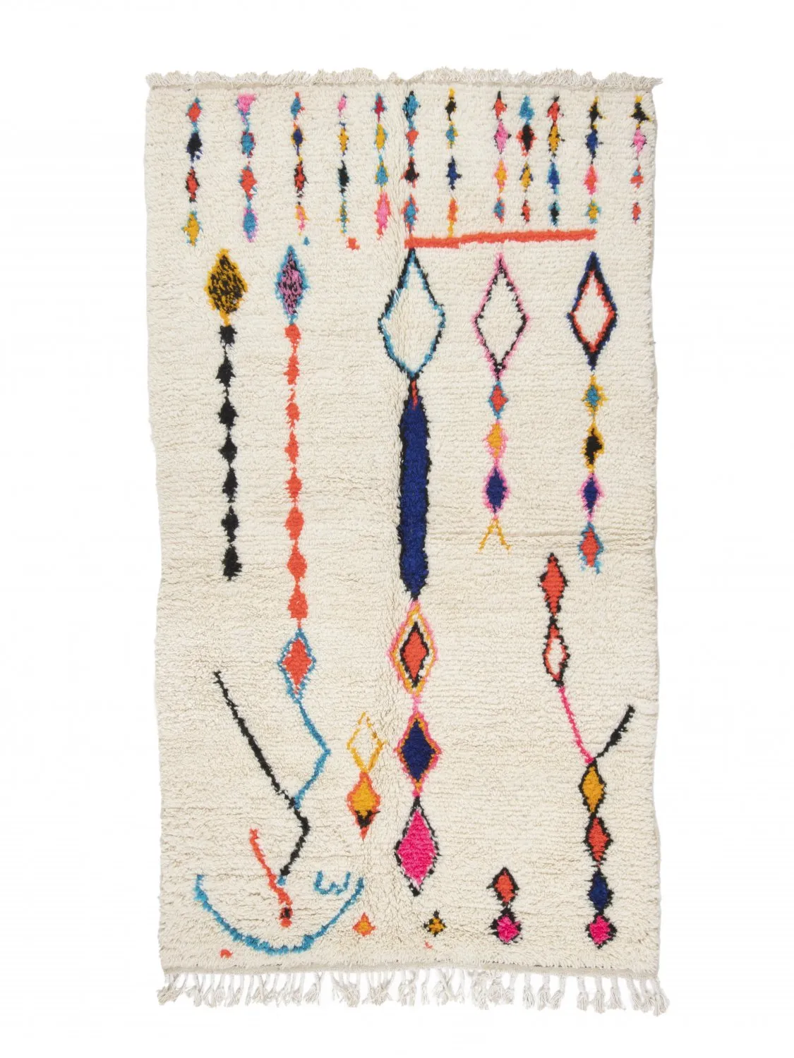 Tappeto Kilim In Stile Berbero Del Marocco Azilal 260 x 140 cm