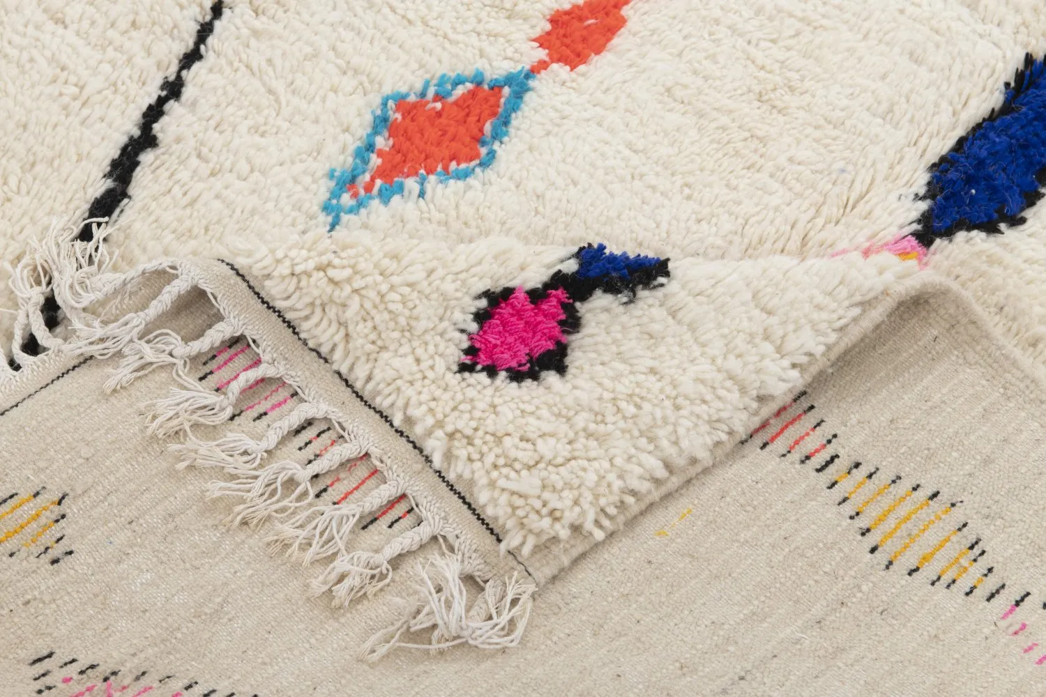 Tappeto Kilim In Stile Berbero Del Marocco Azilal 260 x 140 cm