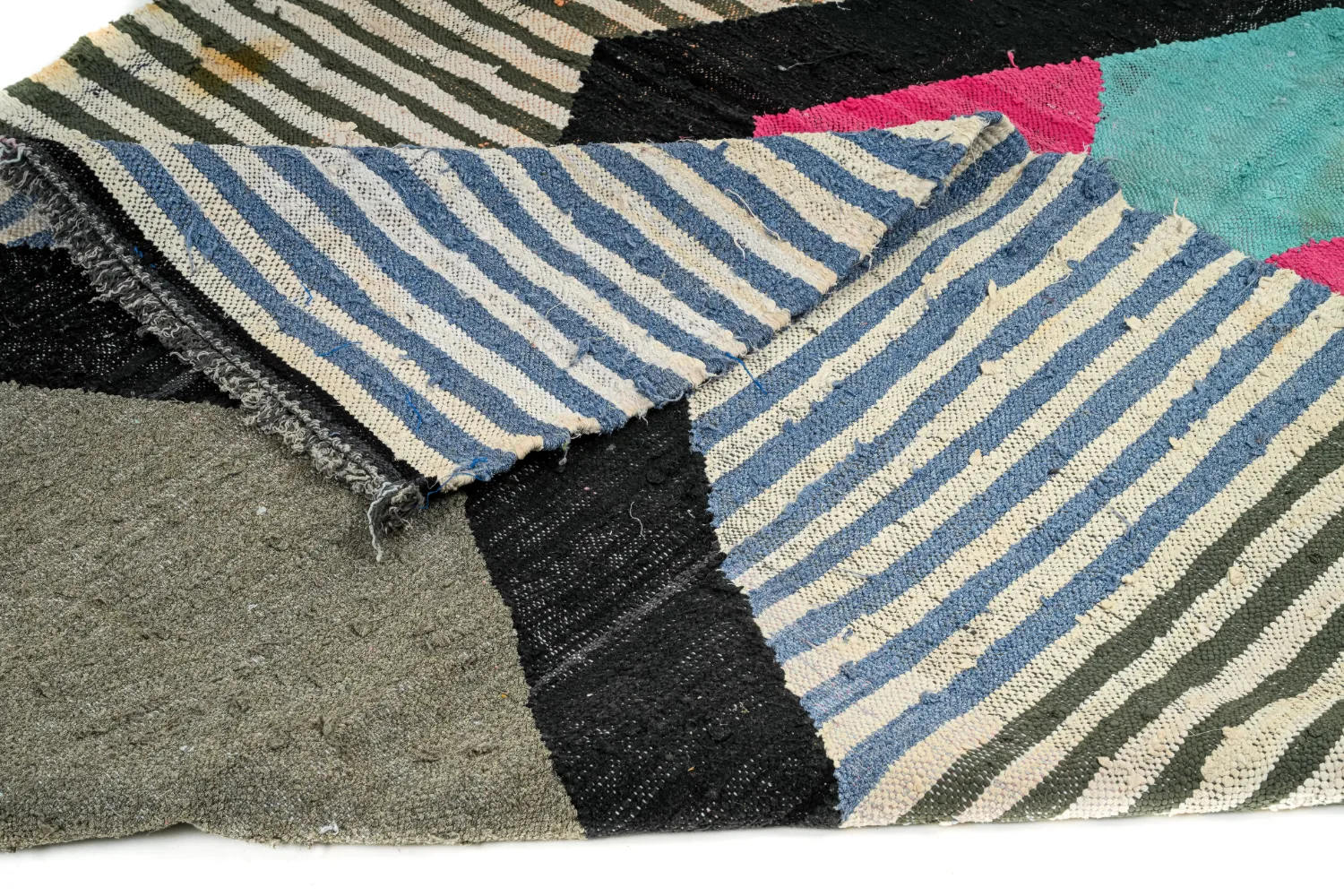 Tappeto Berberi Dal Marocco Boucherouite 155 x 275 cm