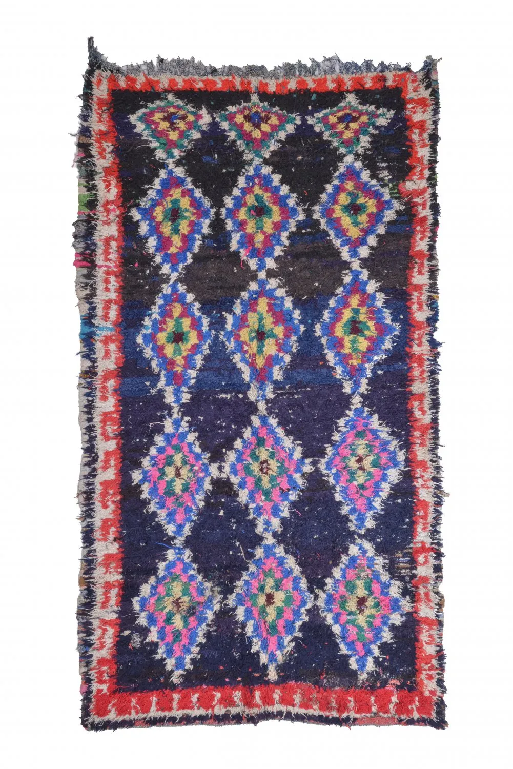 Tappeto Berberi Dal Marocco Boucherouite 265 x 140 cm
