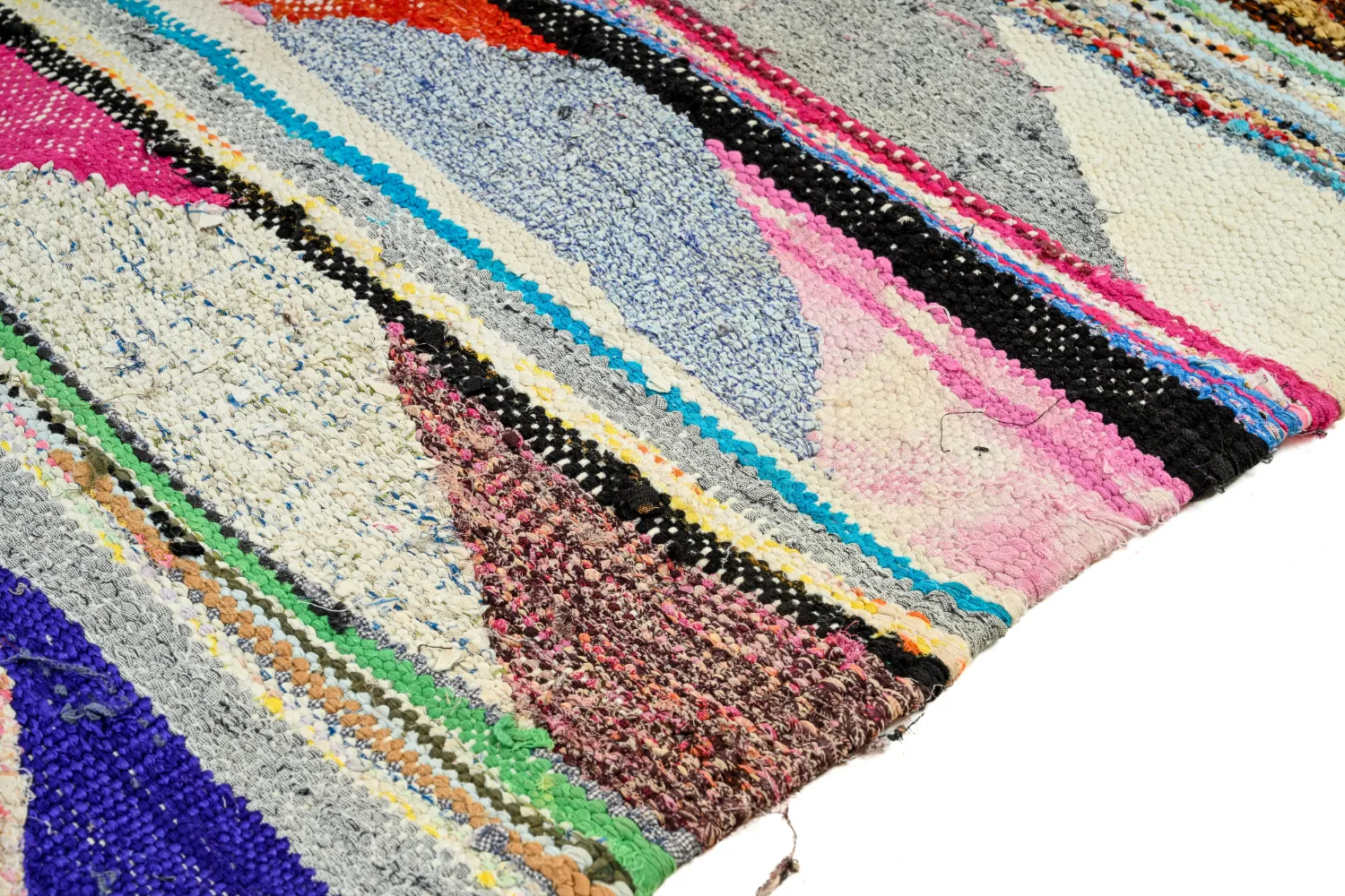 Tappeto Berberi Dal Marocco Boucherouite 145 x 250 cm