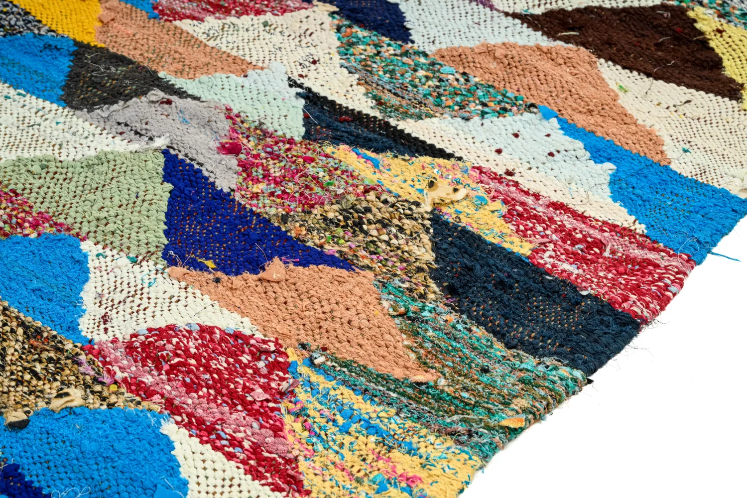 Tappeto Berberi Dal Marocco Boucherouite 125 x 225 cm