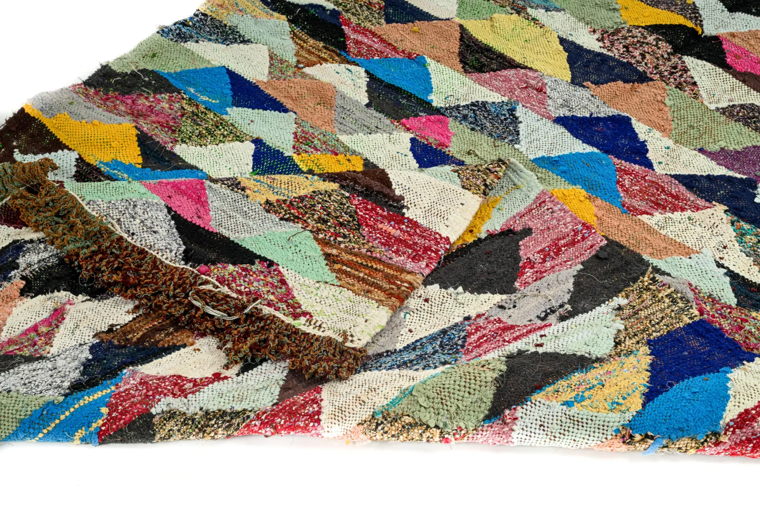 Tappeto Berberi Dal Marocco Boucherouite 125 x 225 cm