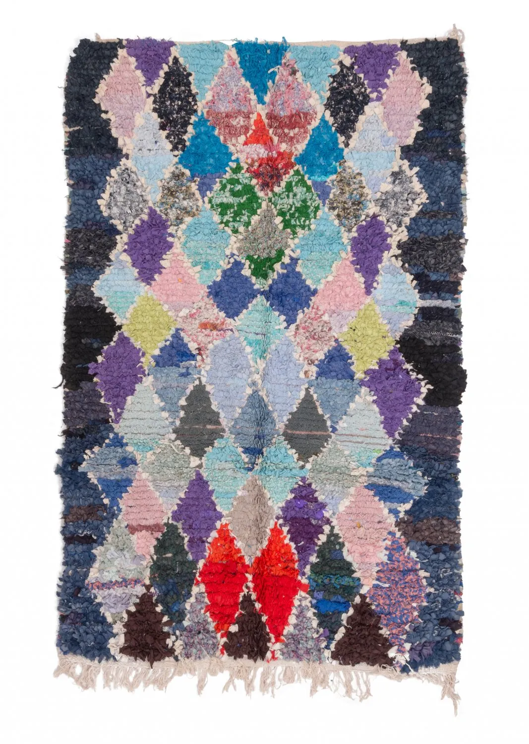 Tappeto Berberi Dal Marocco Boucherouite 215 x 135 cm