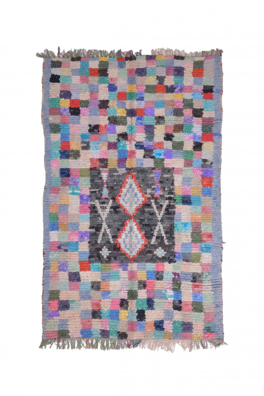 Tappeto Berberi Dal Marocco Boucherouite 215 x 135 cm