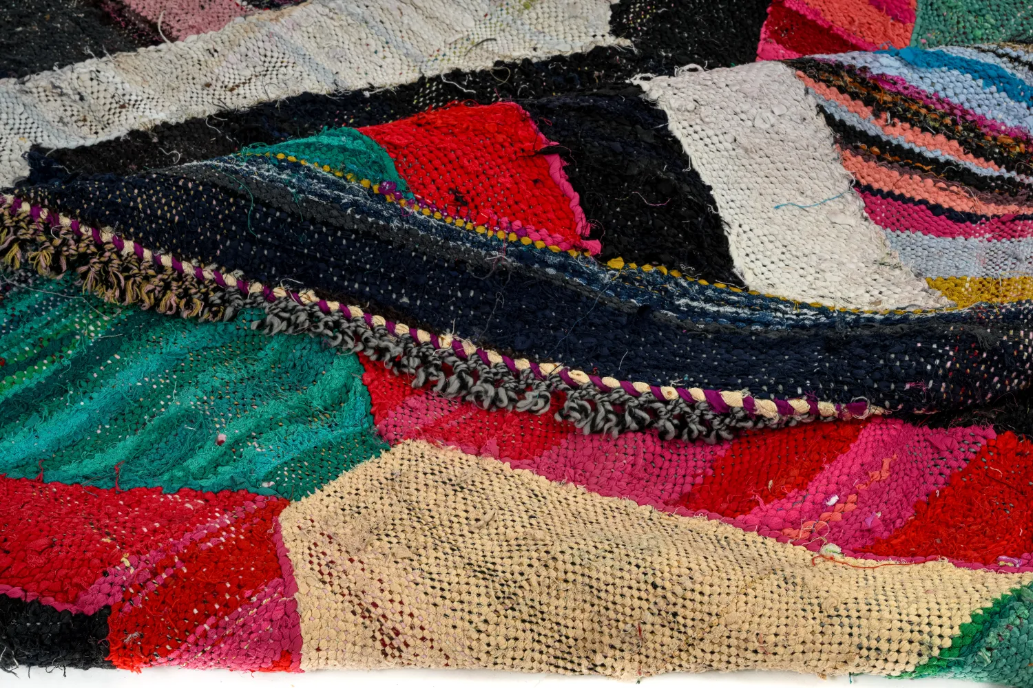 Tappeto Berberi Dal Marocco Boucherouite 165 x 290 cm
