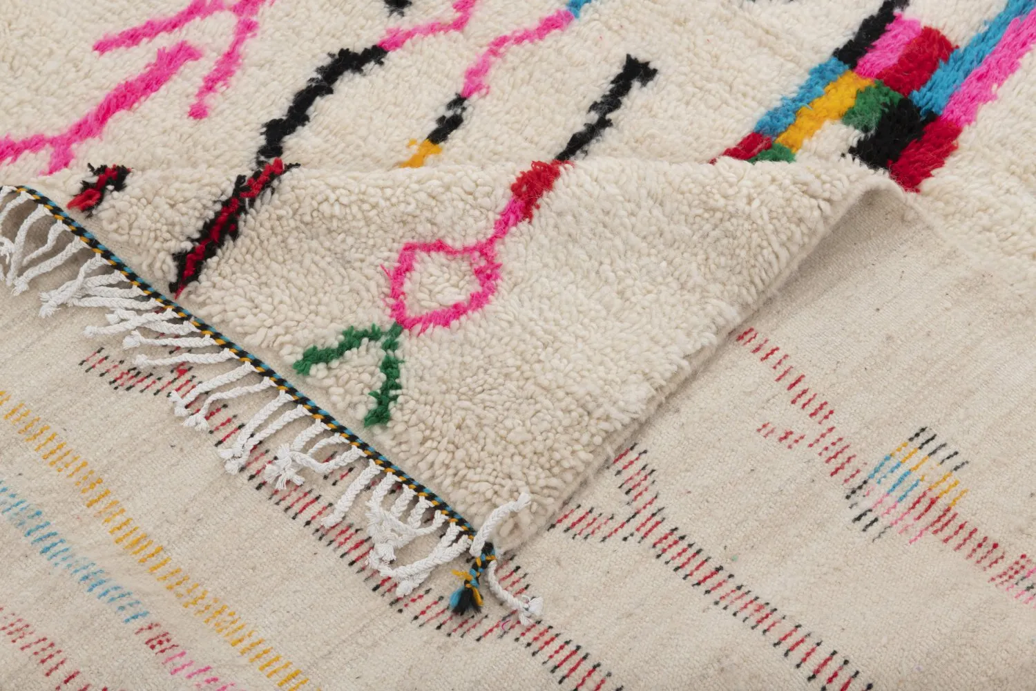 Tappeto Kilim In Stile Berbero Del Marocco Azilal 260 x 150 cm