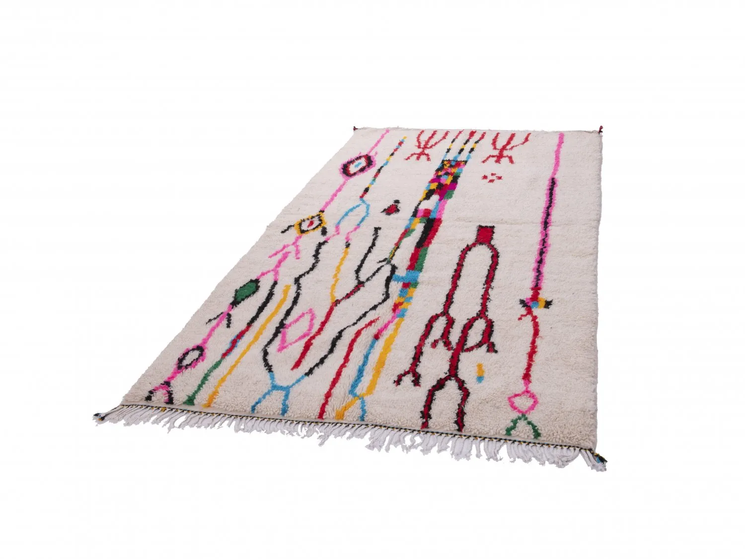 Tappeto Kilim In Stile Berbero Del Marocco Azilal 260 x 150 cm