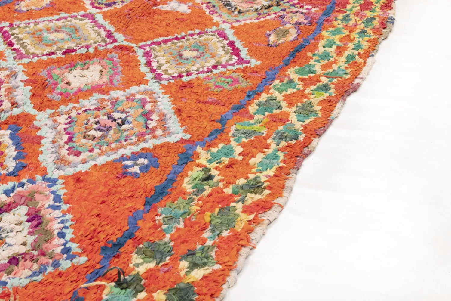Tappeto Berberi Dal Marocco Boucherouite 285 x 100 cm