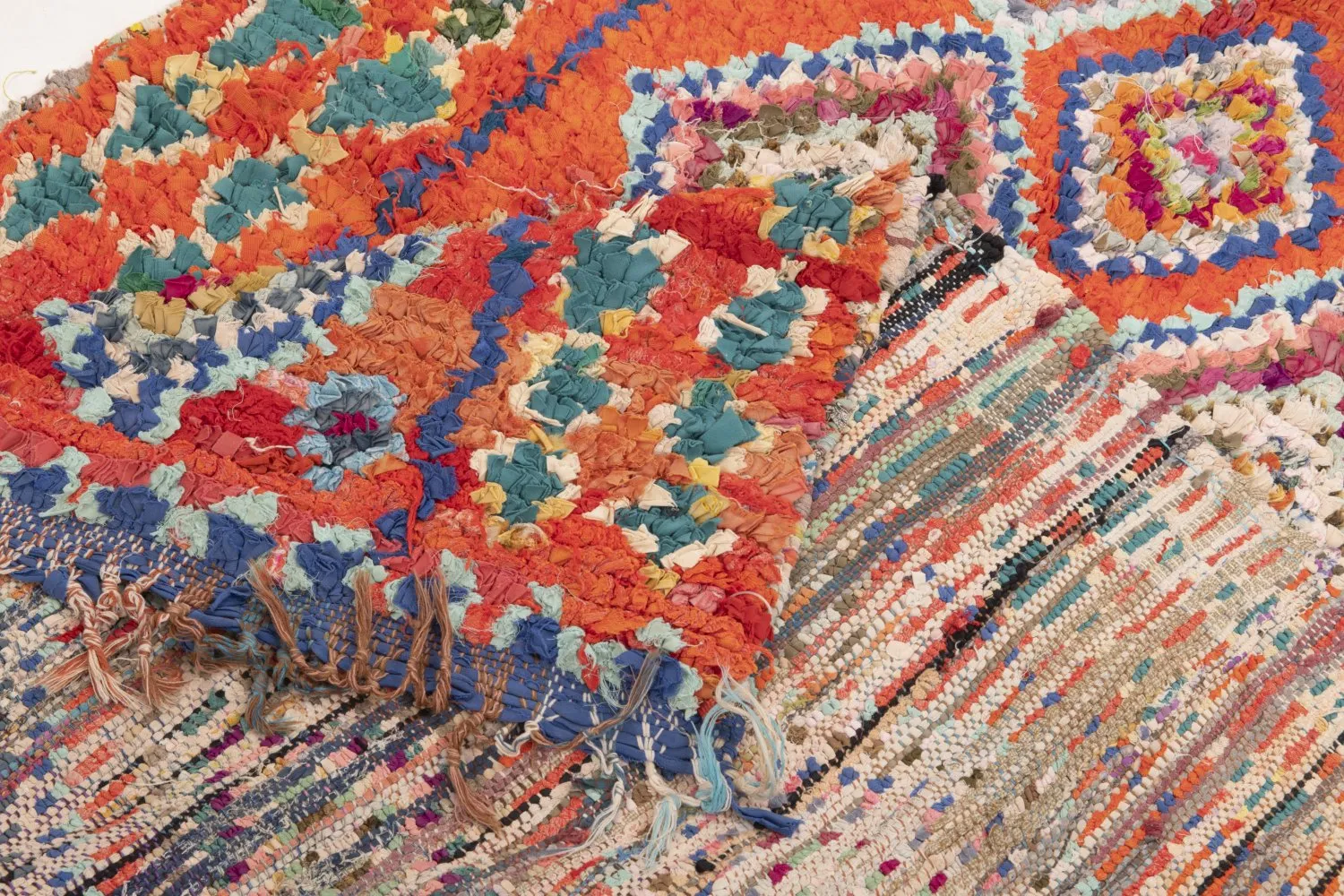 Tappeto Berberi Dal Marocco Boucherouite 285 x 100 cm
