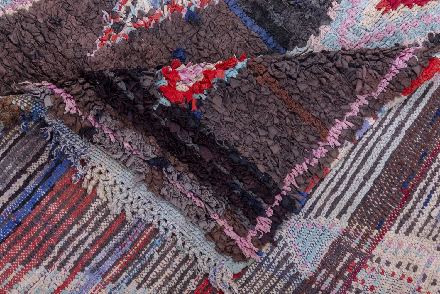 Tappeto Berberi Dal Marocco Boucherouite 270 x 150 cm