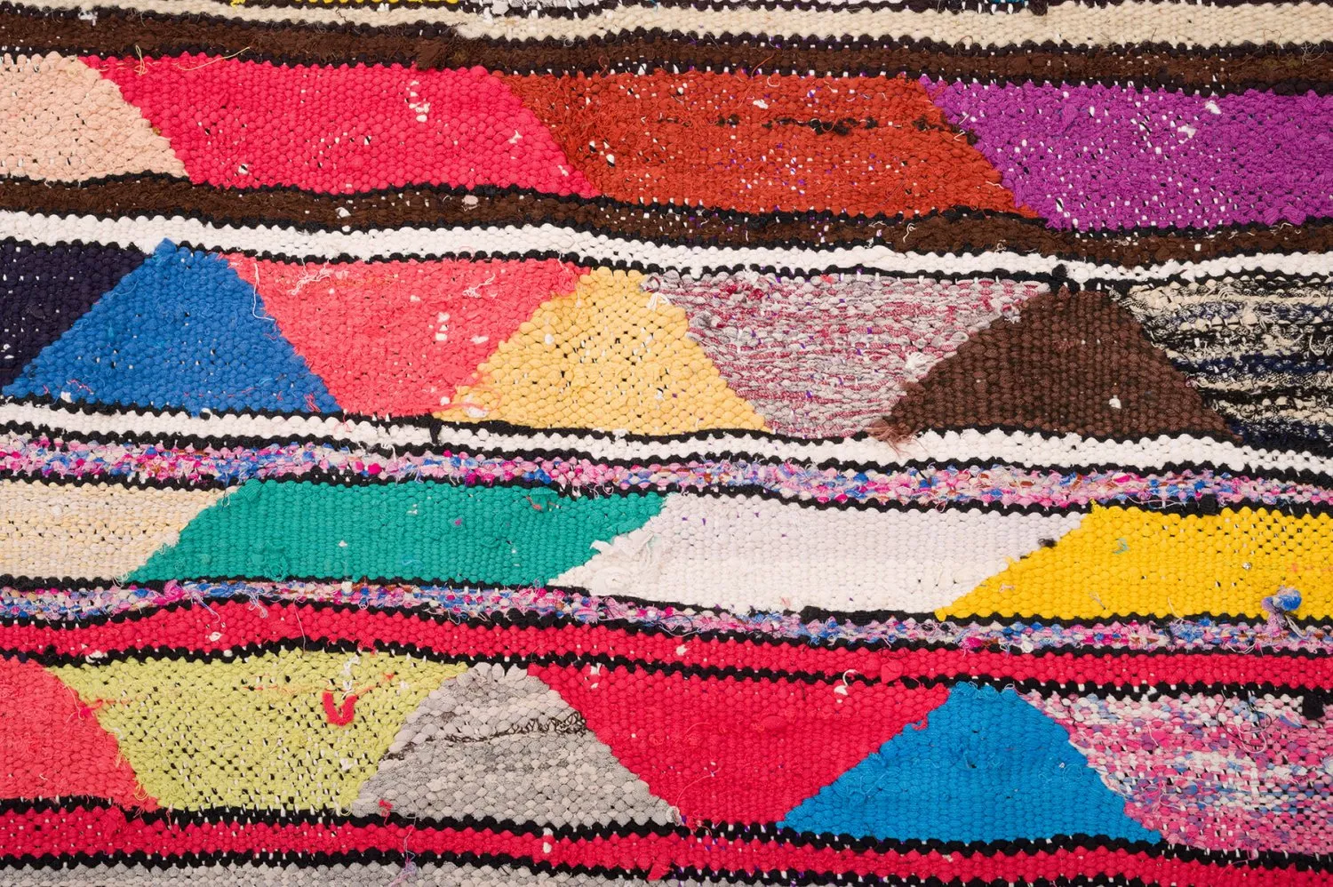 Tappeto Berberi Dal Marocco Boucherouite 130 x 225 cm