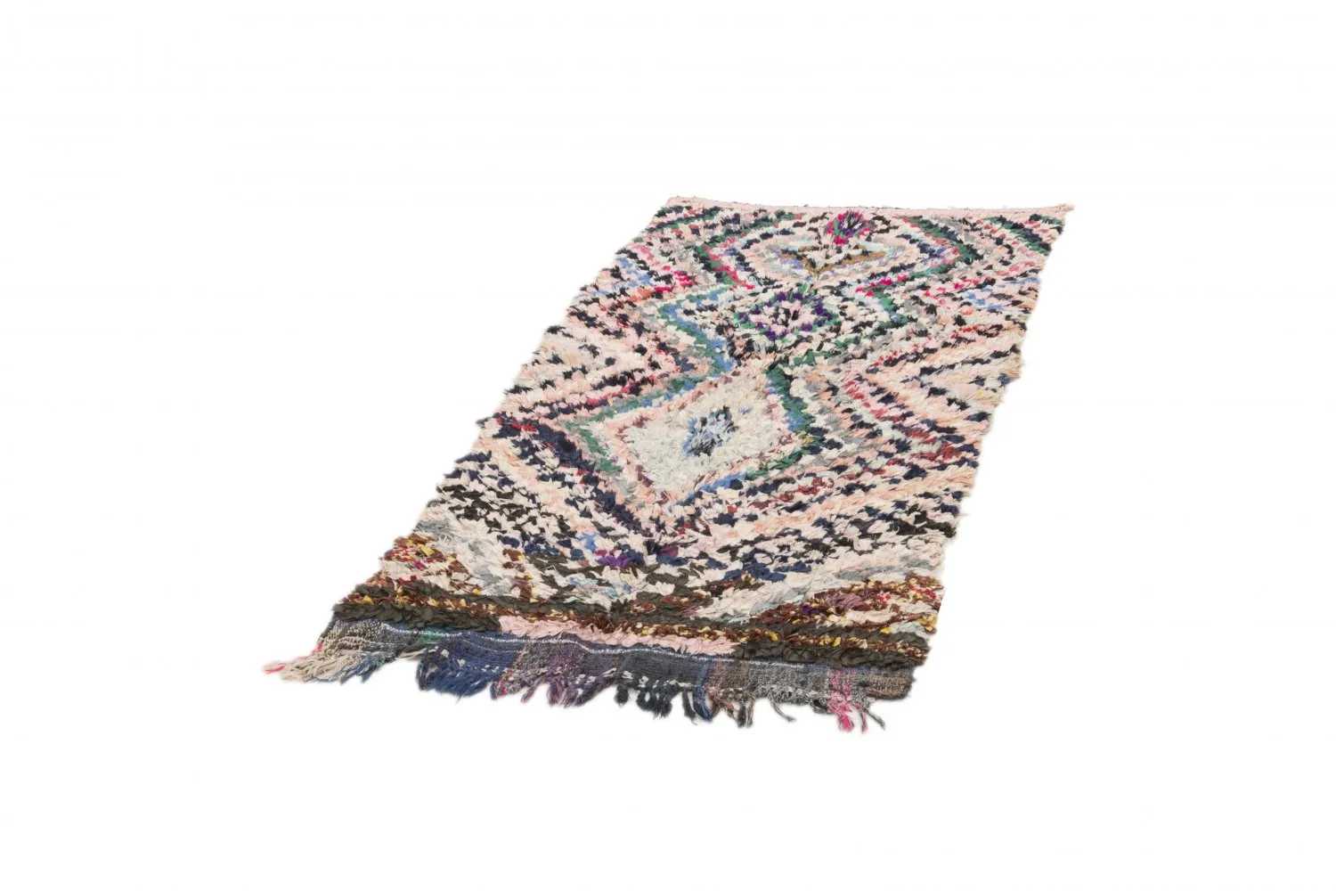 Tappeto Berberi Dal Marocco Boucherouite 175 x 95 cm