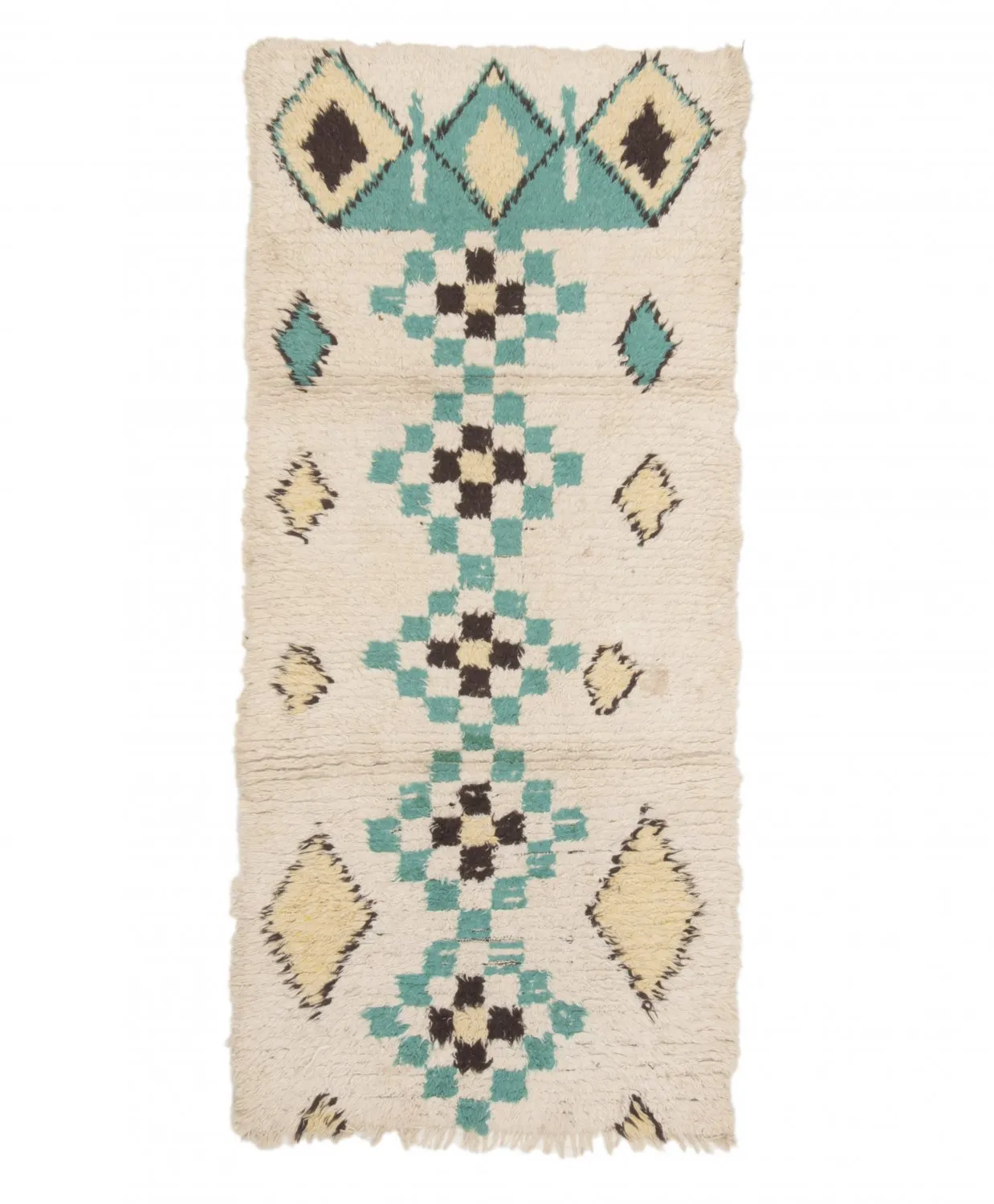 Tappeto Berberi Dal Marocco Boucherouite 175 x 85 cm