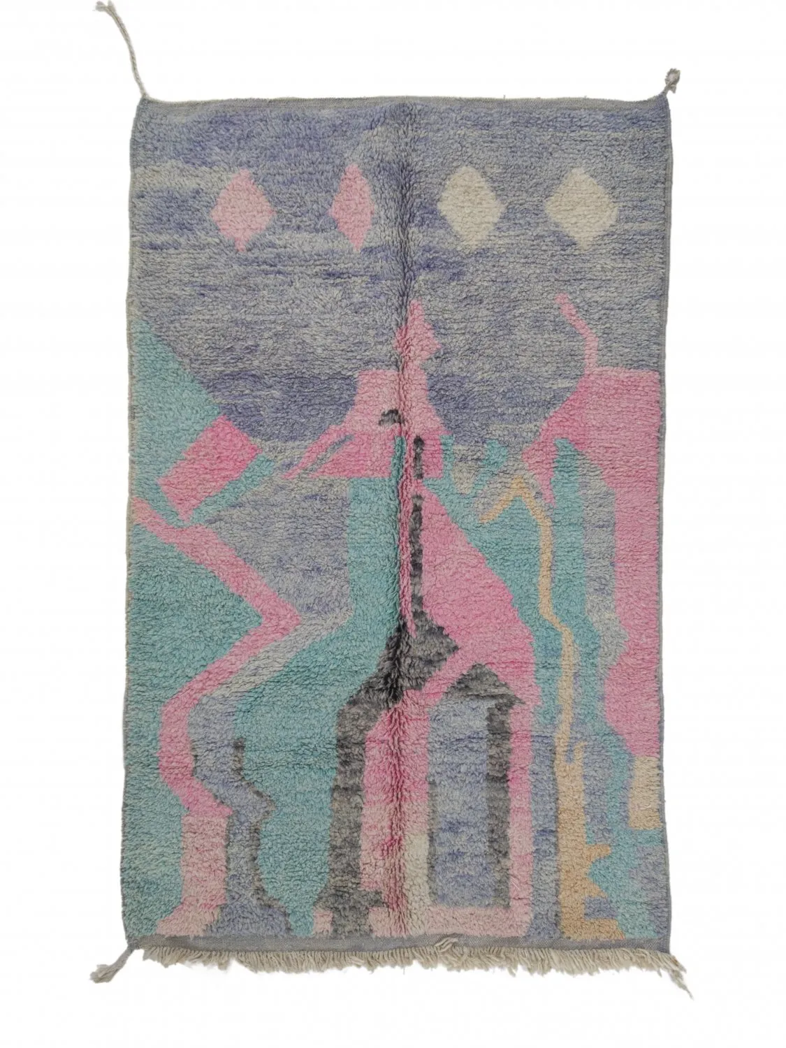 Tappeto Kilim In Stile Berbero Del Marocco Azilal 250 x 150 cm