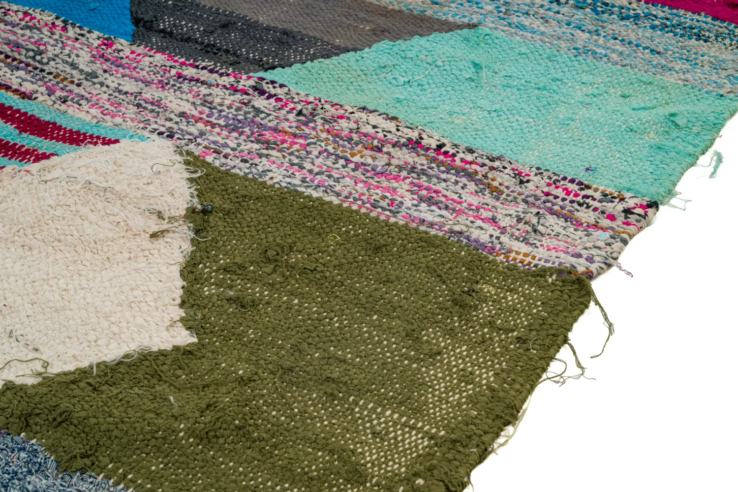 Tappeto Berberi Dal Marocco Boucherouite 145 x 250 cm