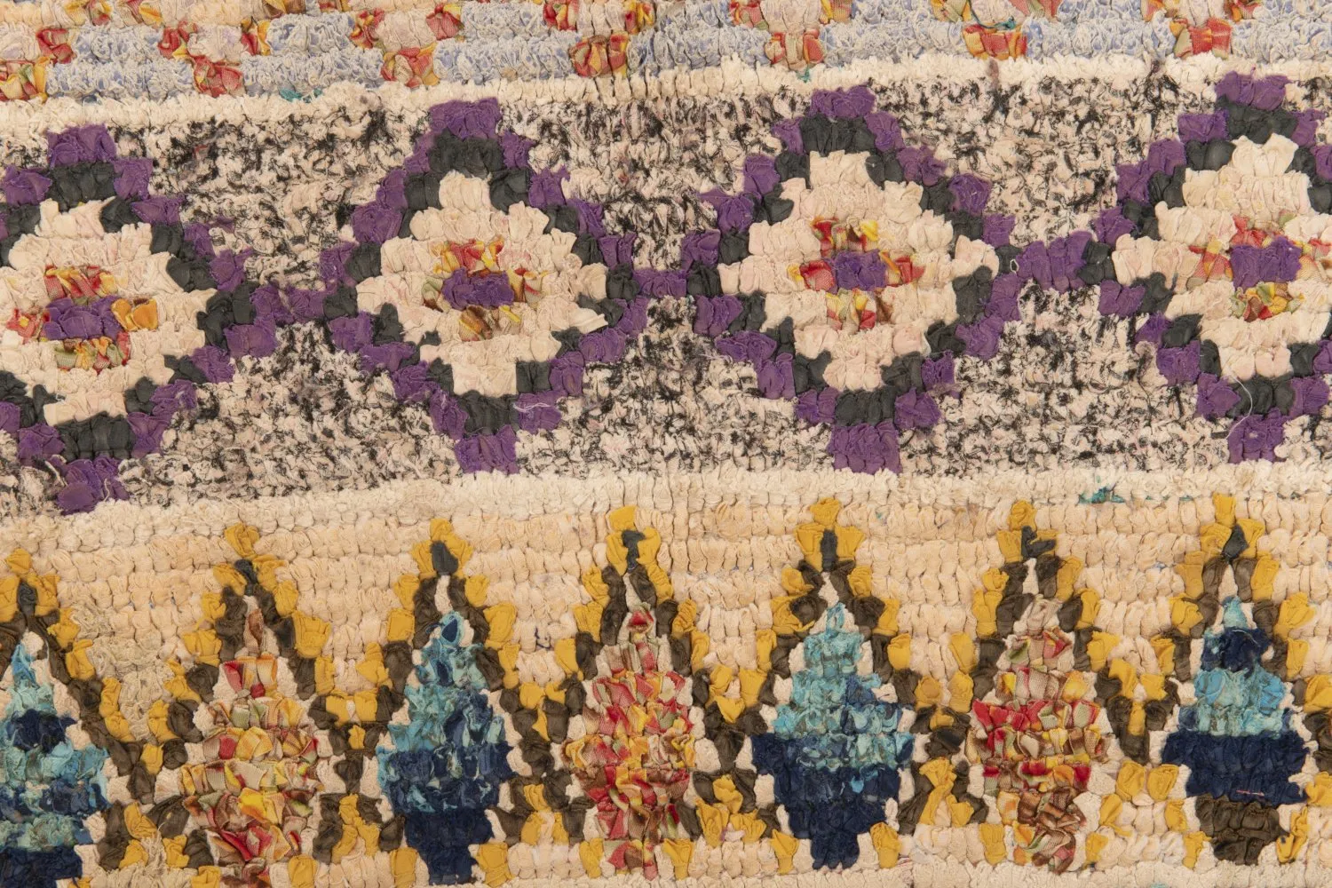 Tappeto Berberi Dal Marocco Boucherouite 195 x 115 cm