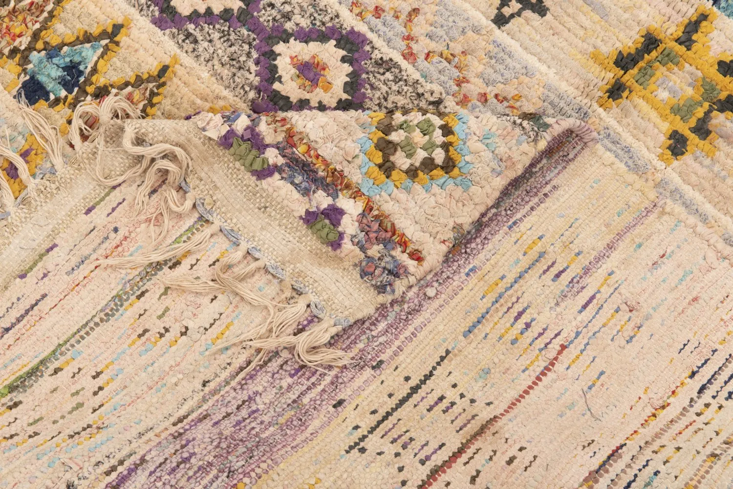 Tappeto Berberi Dal Marocco Boucherouite 195 x 115 cm