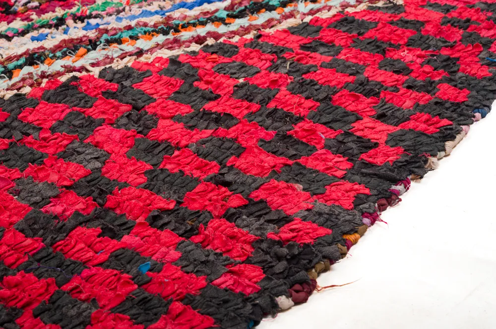 Tappeto Berberi Dal Marocco Boucherouite 255 x 145 cm