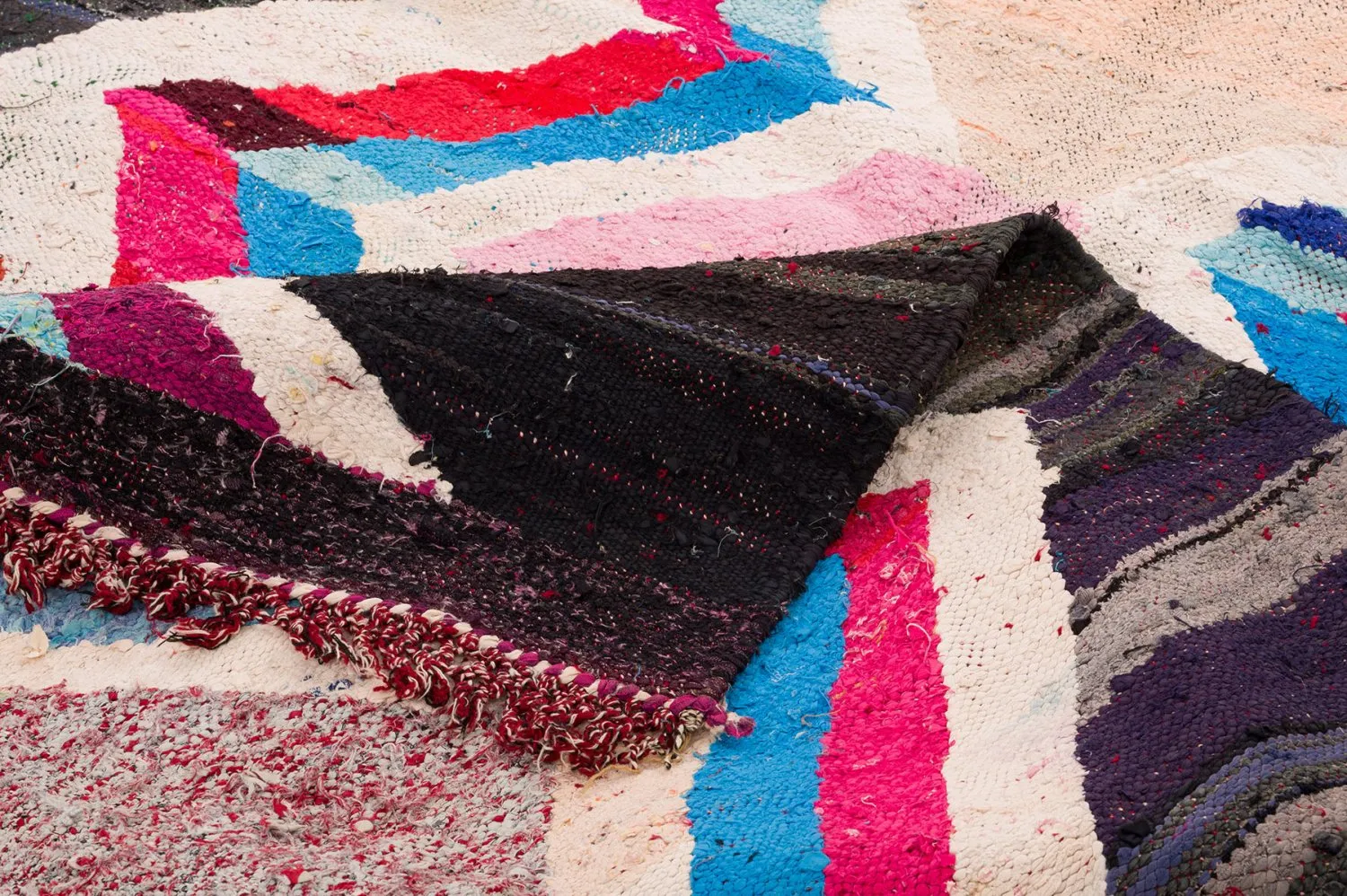 Tappeto Berberi Dal Marocco Boucherouite 150 x 315 cm