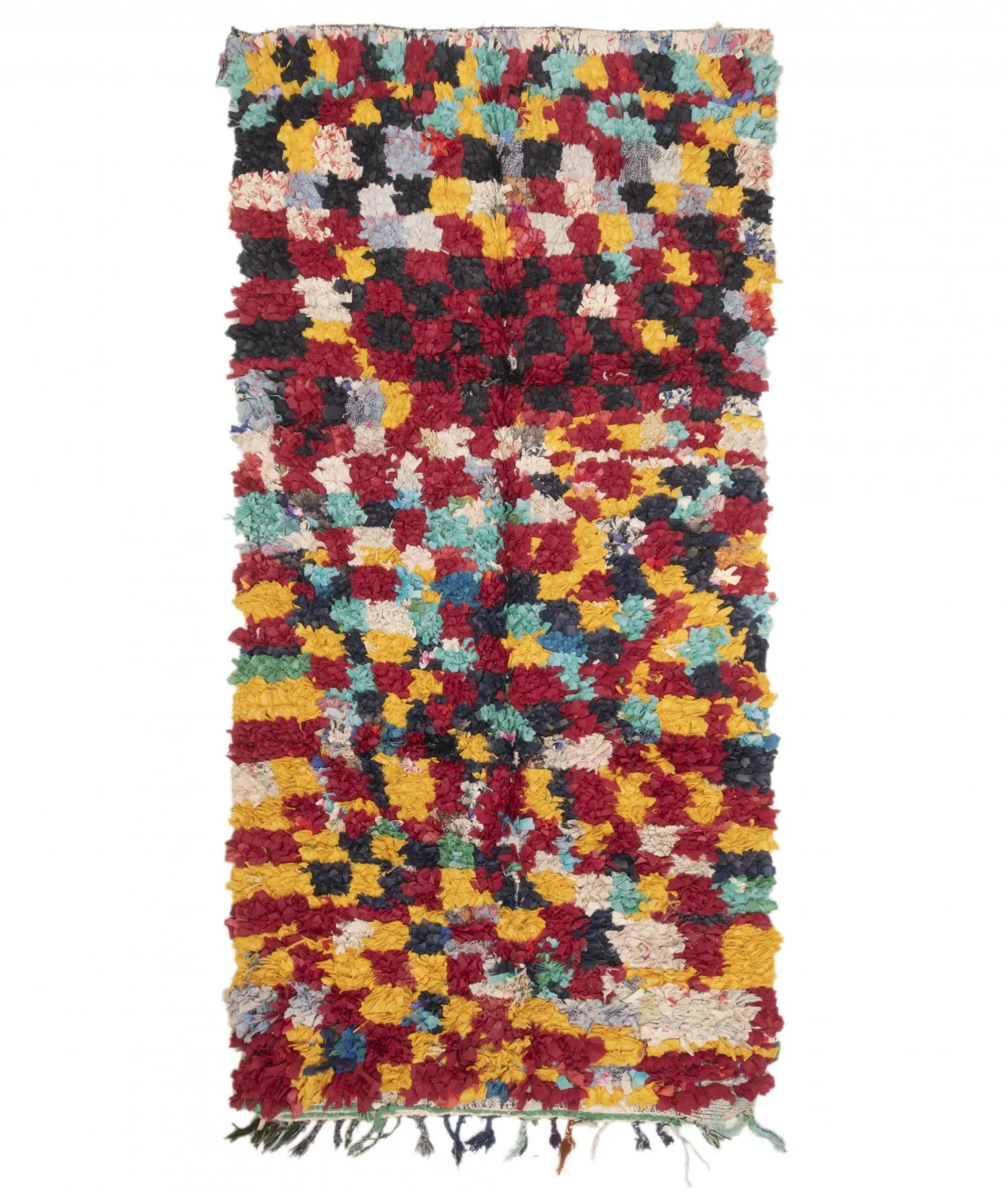 Tappeto Berberi Dal Marocco Boucherouite 255 x 125 cm