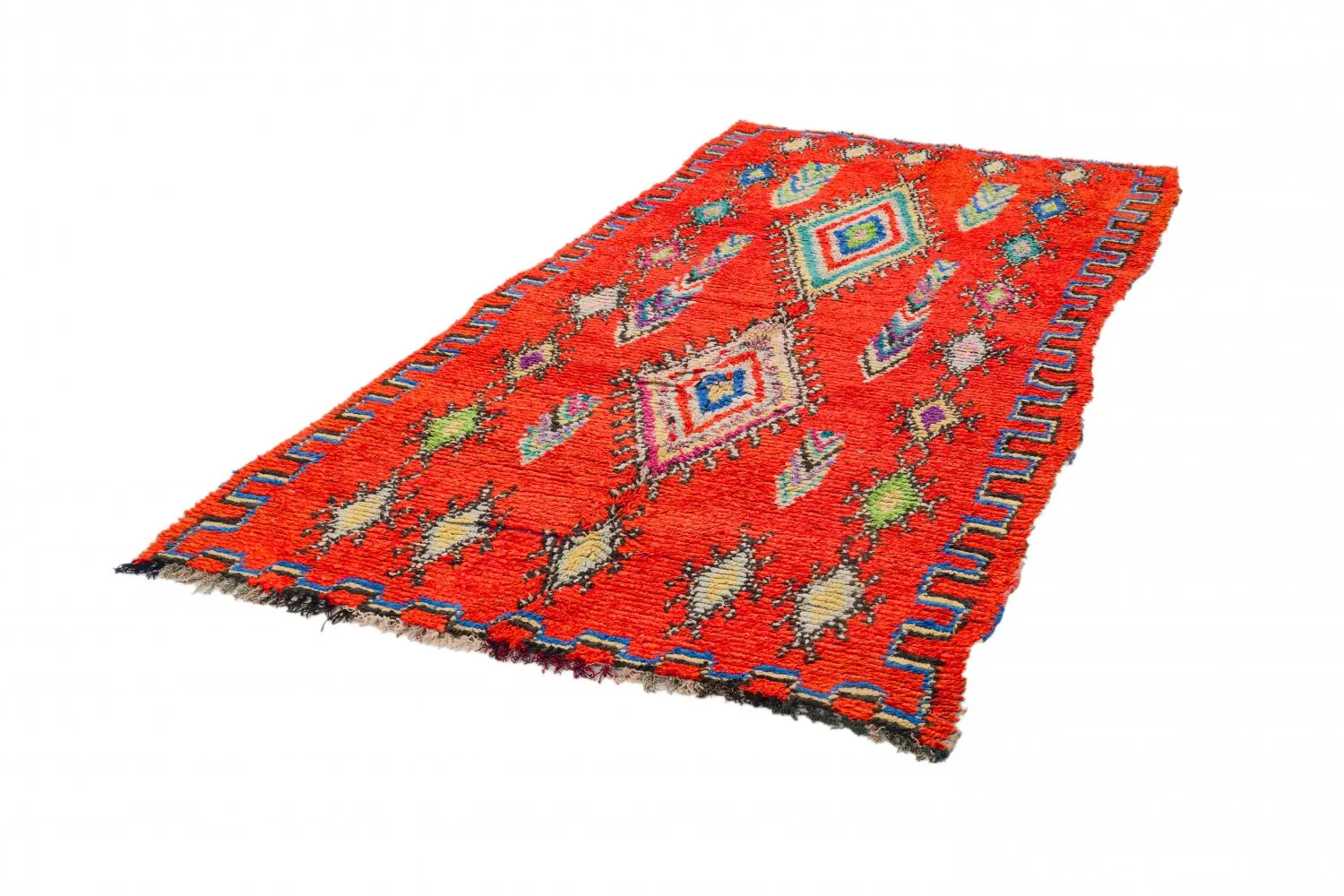 Tappeto Berberi Dal Marocco Boucherouite 285 x 135 cm