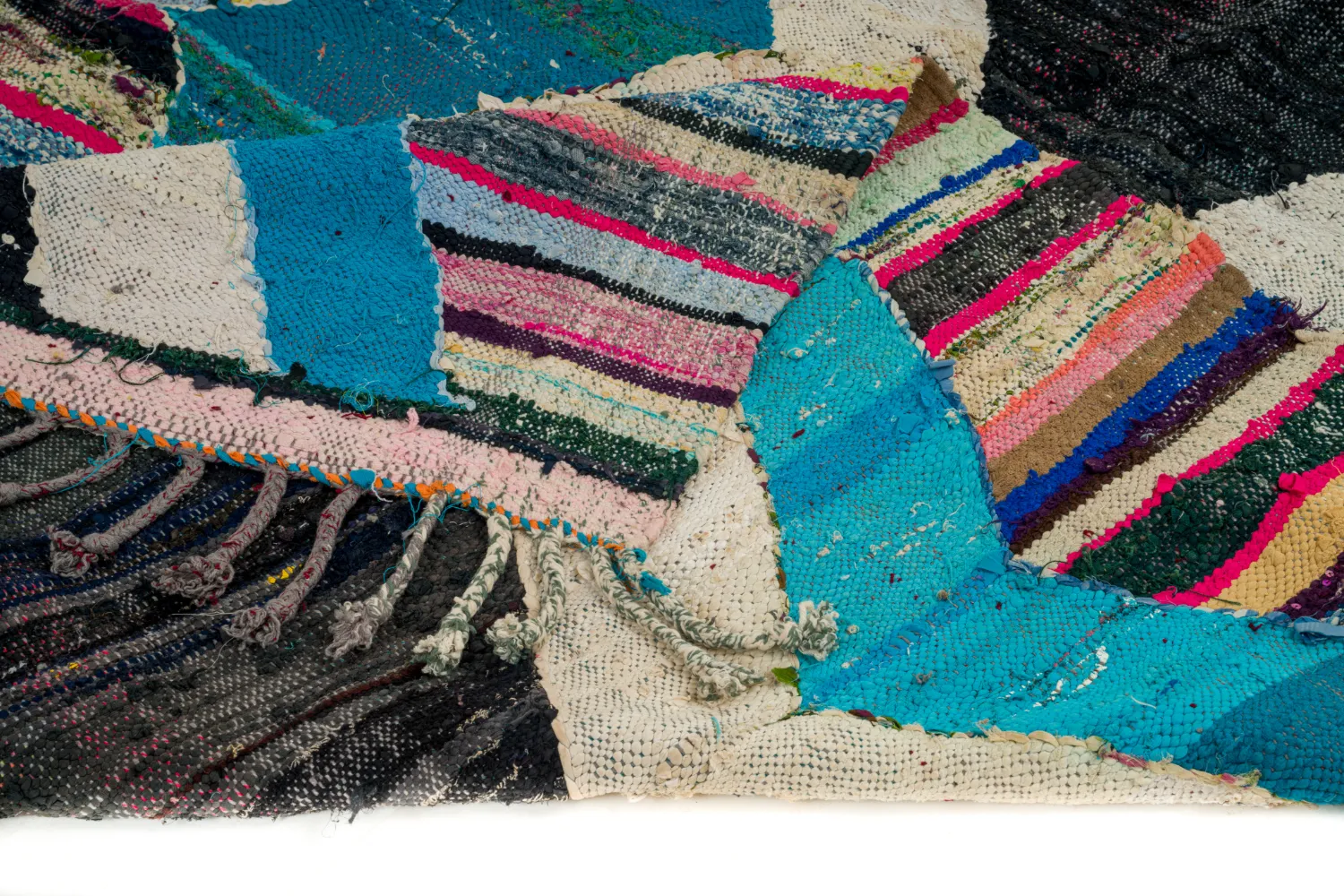 Tappeto Berberi Dal Marocco Boucherouite 140 x 255 cm