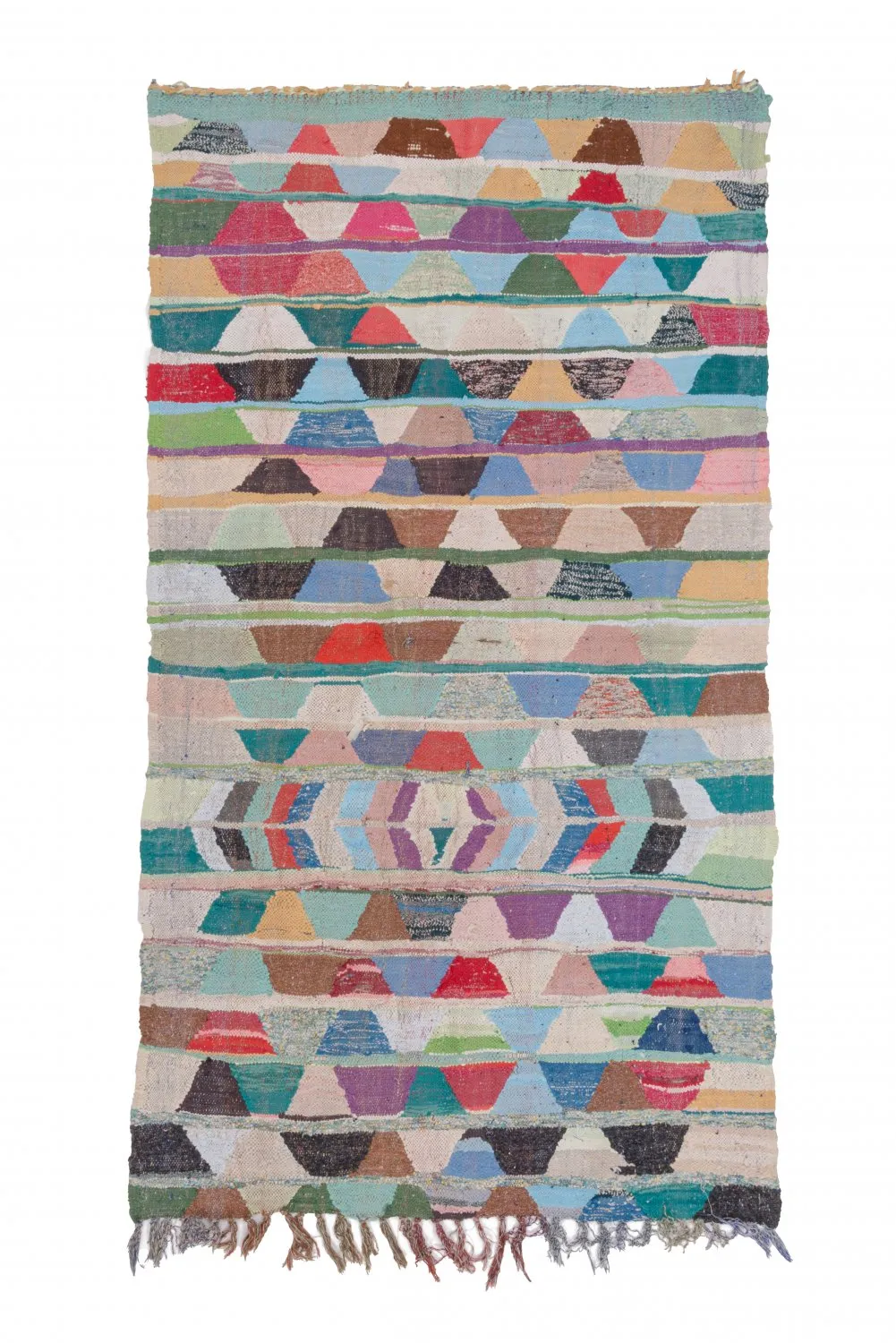 Tappeto Berberi Dal Marocco Boucherouite 250 x 130 cm