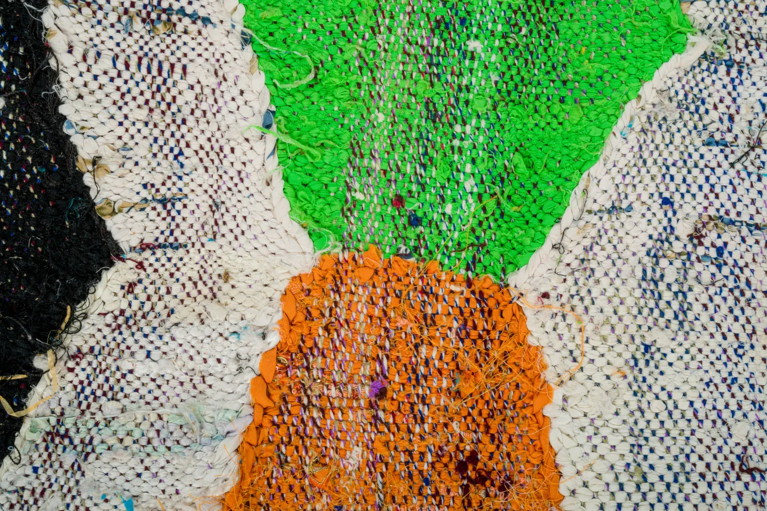 Tappeto Berberi Dal Marocco Boucherouite 135 x 145 cm