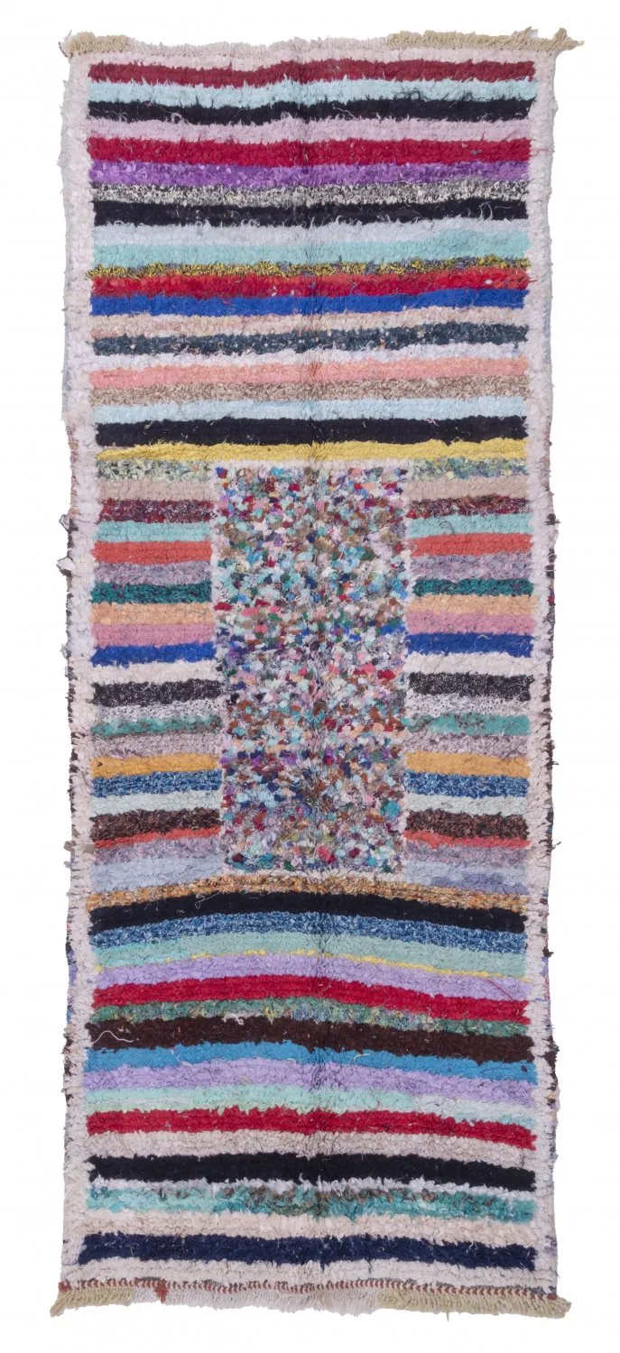 Tappeto Berberi Dal Marocco Boucherouite 280 x 110 cm