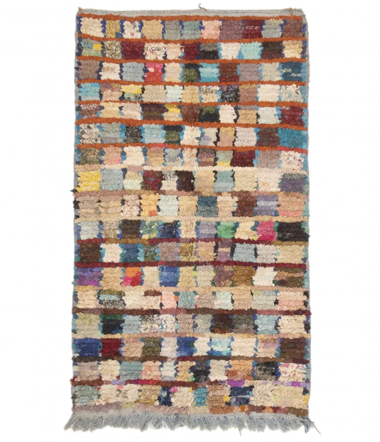 Tappeto Berberi Dal Marocco Boucherouite 205 x 115 cm