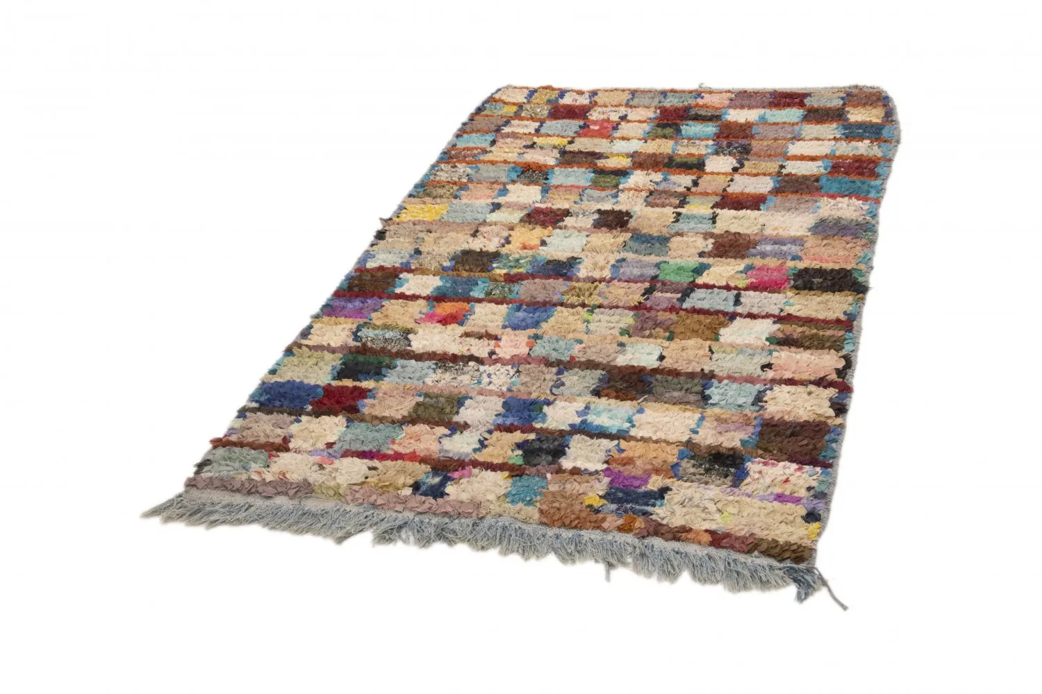 Tappeto Berberi Dal Marocco Boucherouite 205 x 115 cm