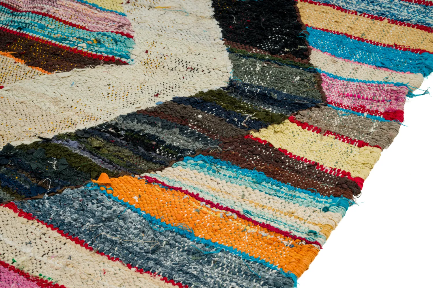 Tappeto Berberi Dal Marocco Boucherouite 125 x 265 cm