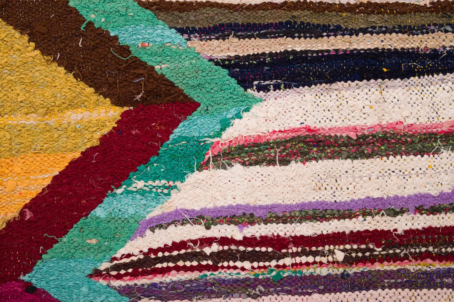 Tappeto Berberi Dal Marocco Boucherouite 150 x 285 cm