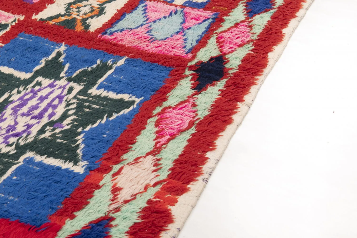 Tappeto Berberi Dal Marocco Boucherouite 210 x 125 cm